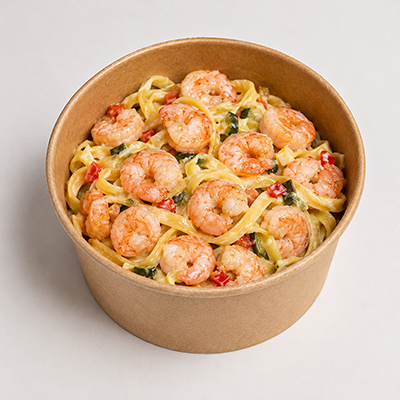 Паста с двойными морепродуктами
